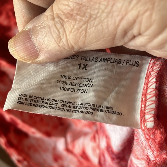 Gloria Vanderbilt Tie-Dye Tank Top 1x - Picture 5 of 5